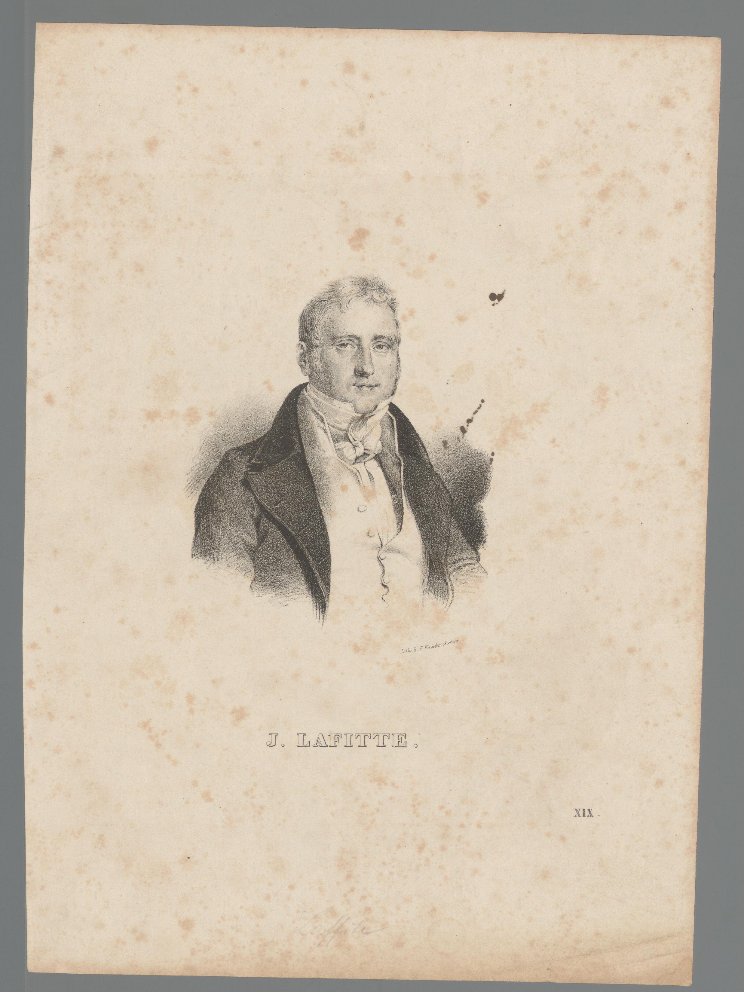 Portret van Jacques Lafitte