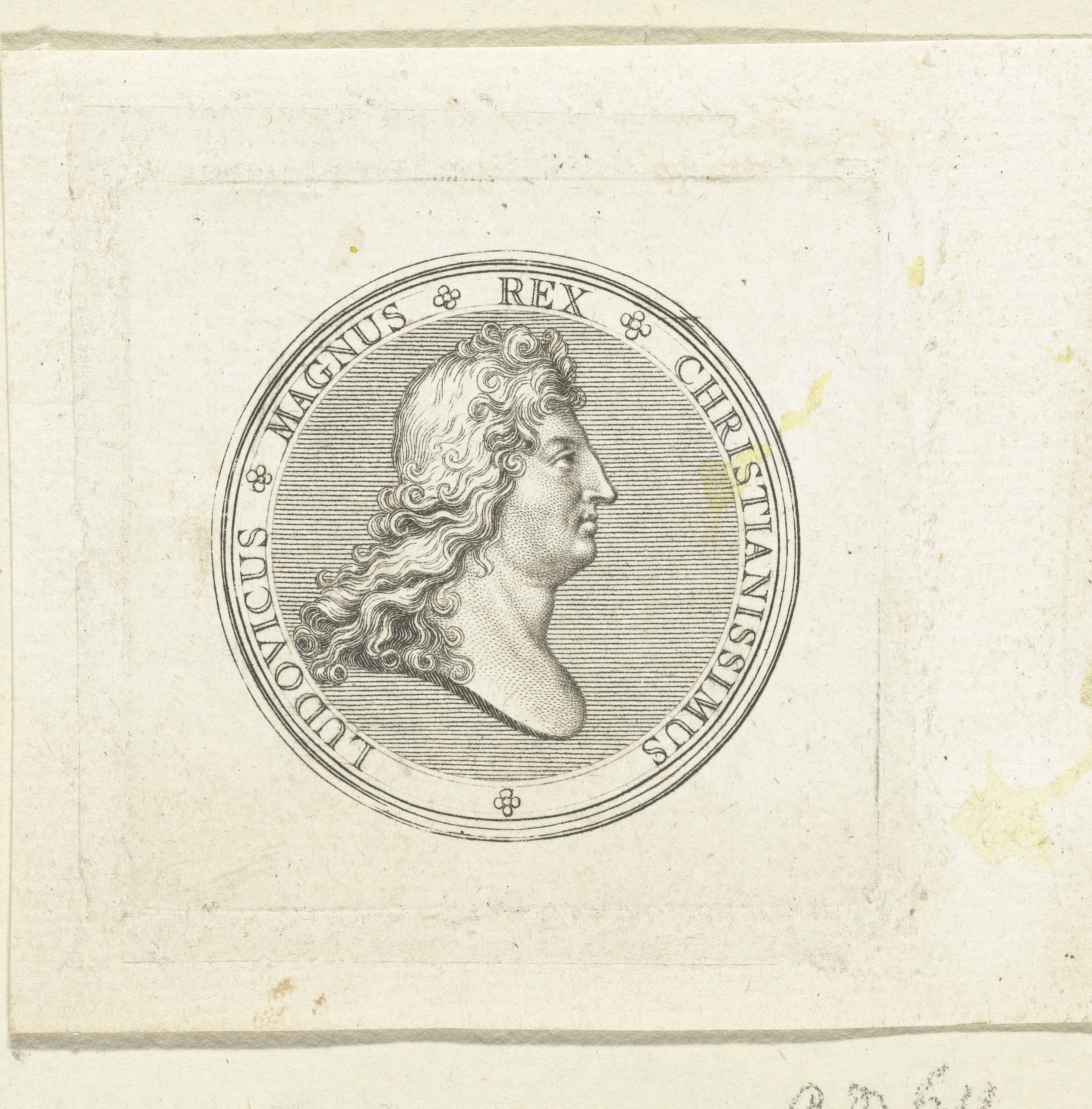 Penning met buste van Lodewijk XIV