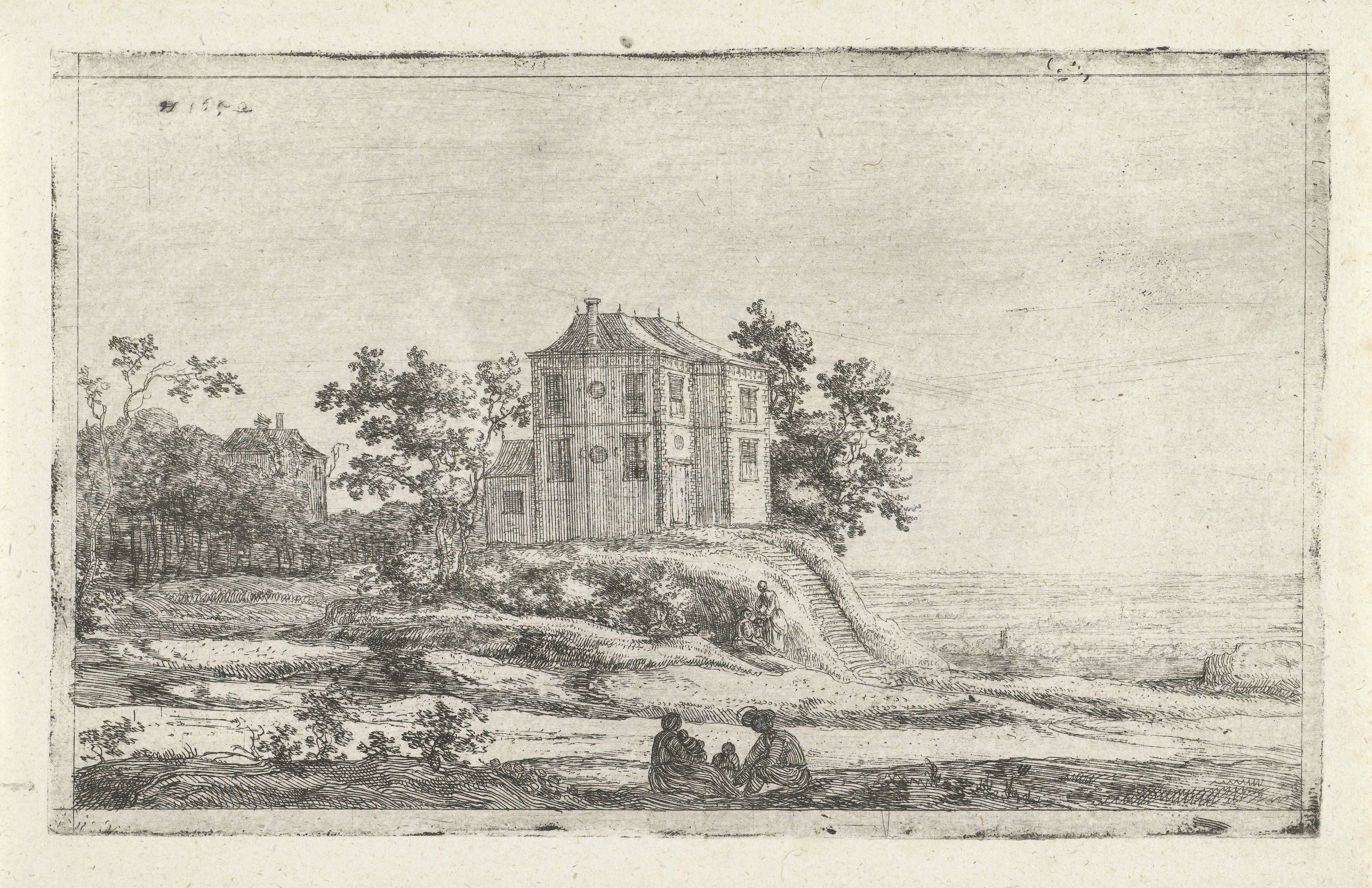 Huis in een heuvellandschap