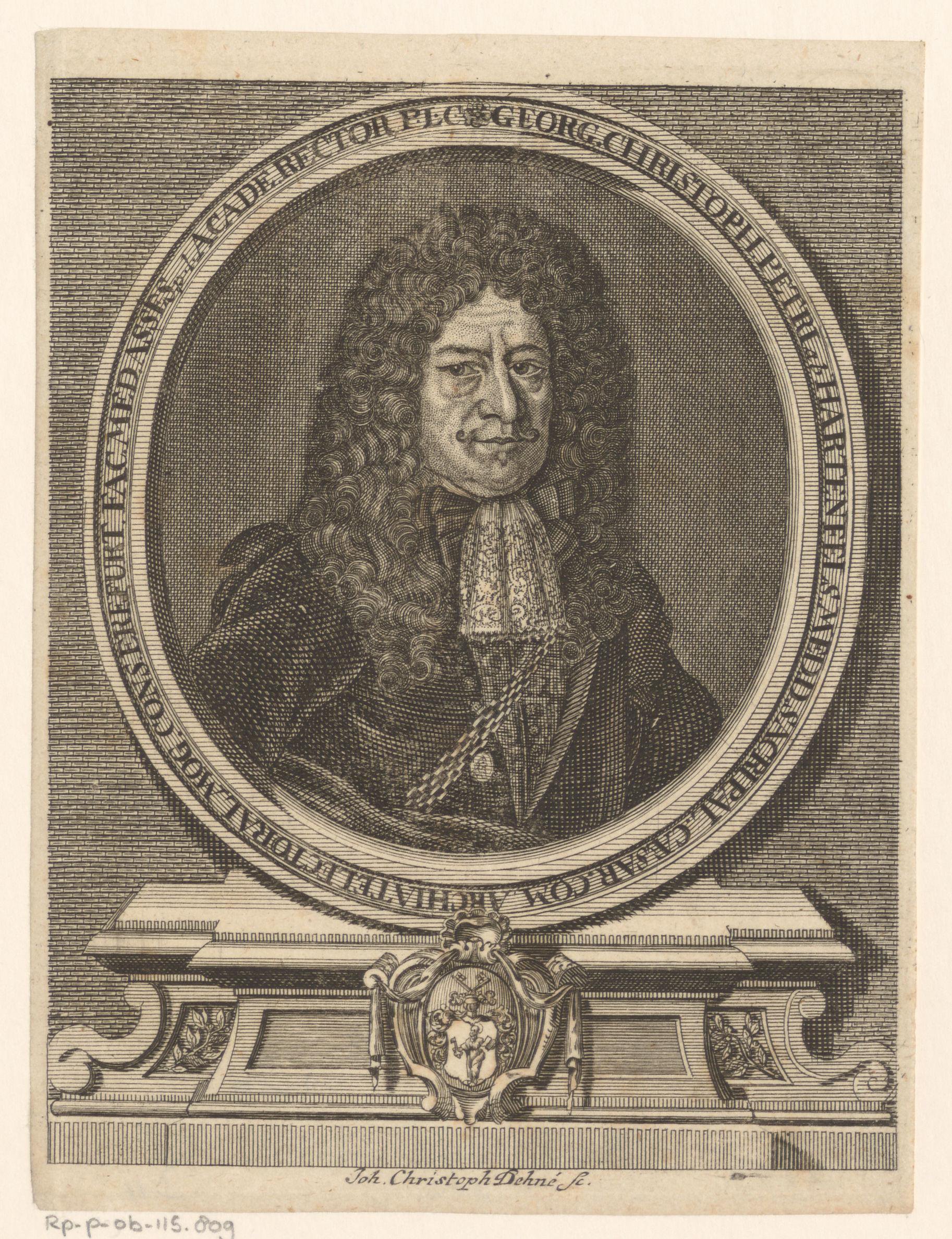 Portret van Georg Christoph Petri van Hartenfels