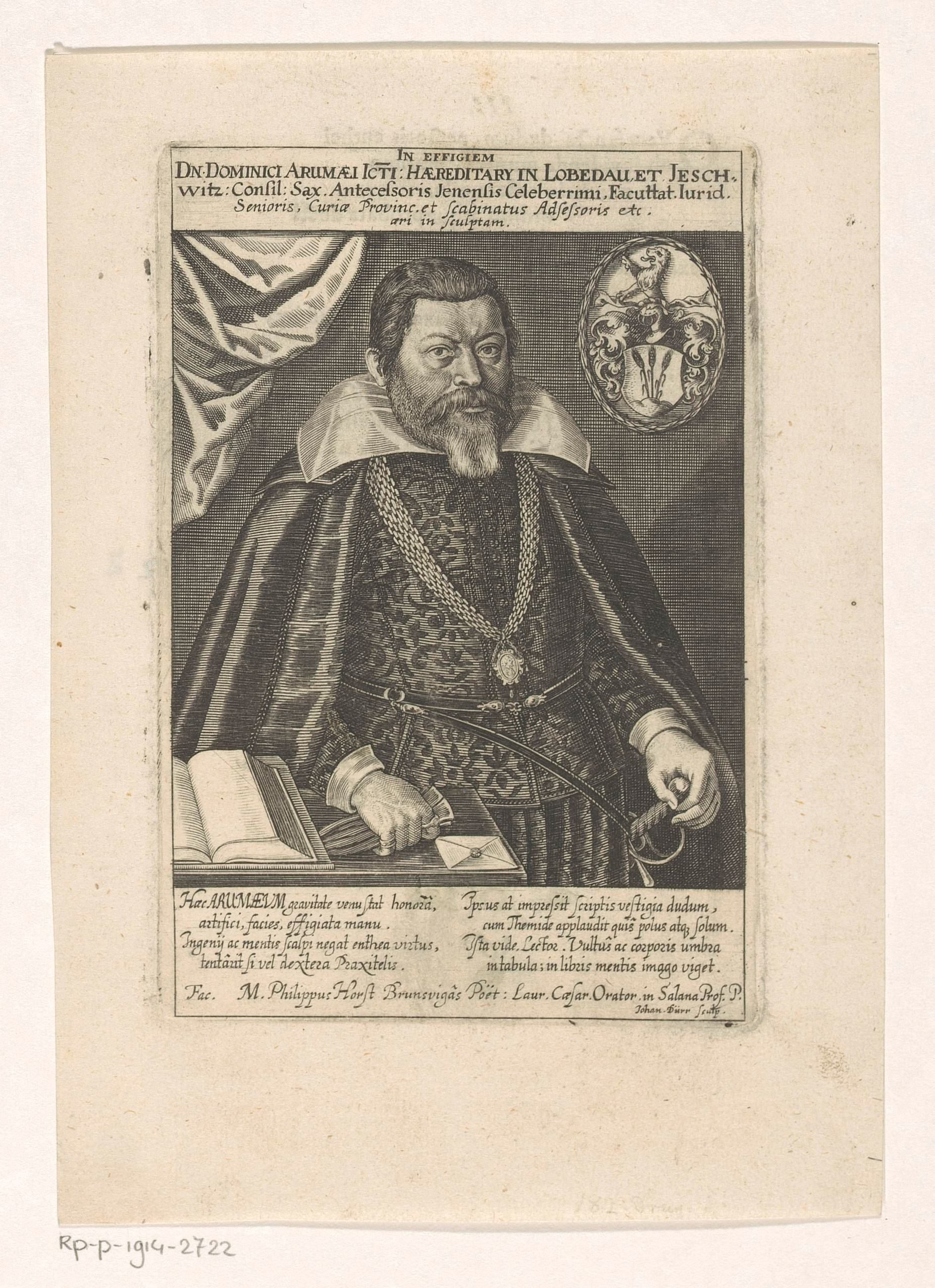 Portret van Dominicus Arumäus
