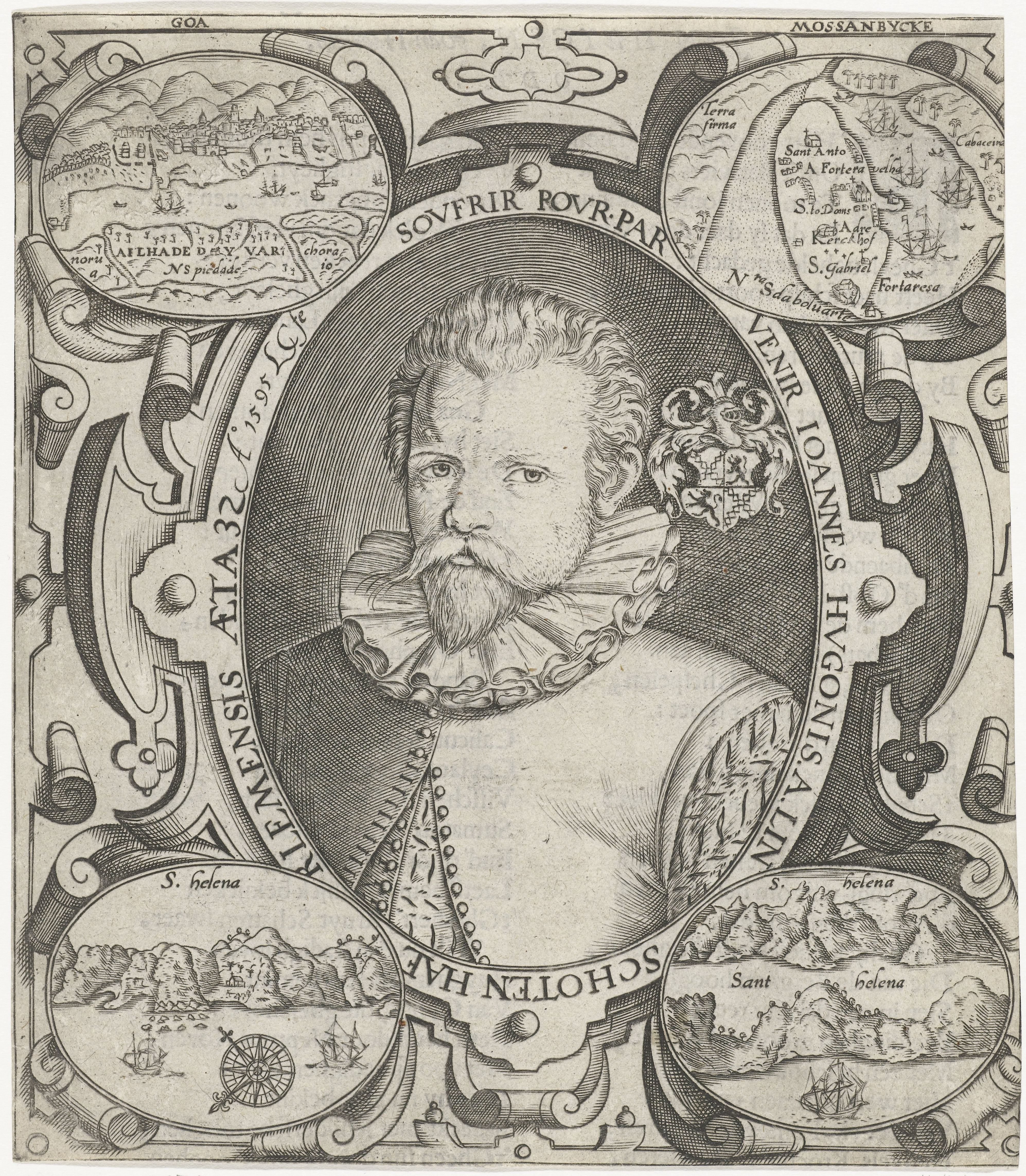 Portret van Jan Huygen van Linschoten