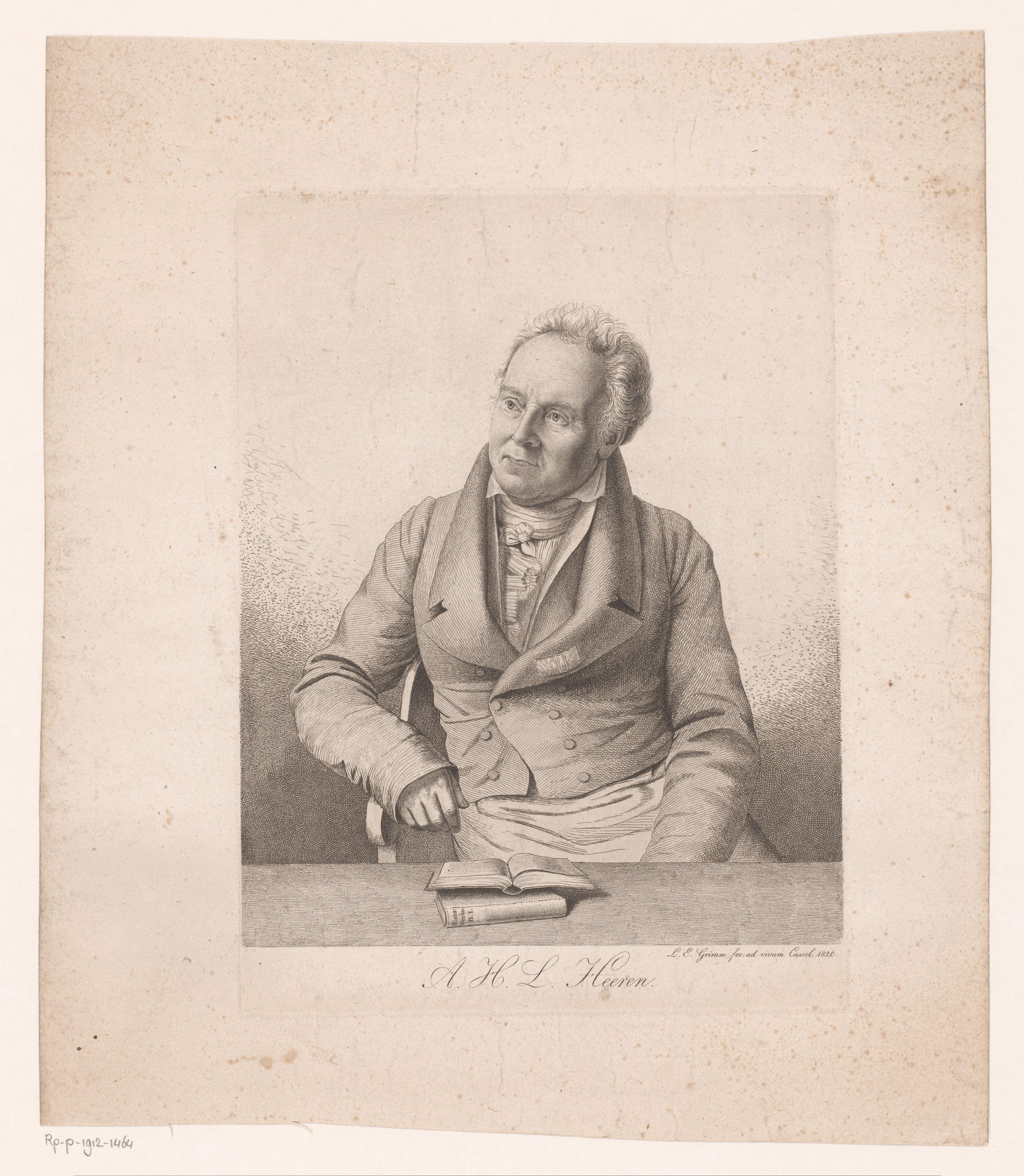 Portret van Arnold Hermann Ludwig Heeren