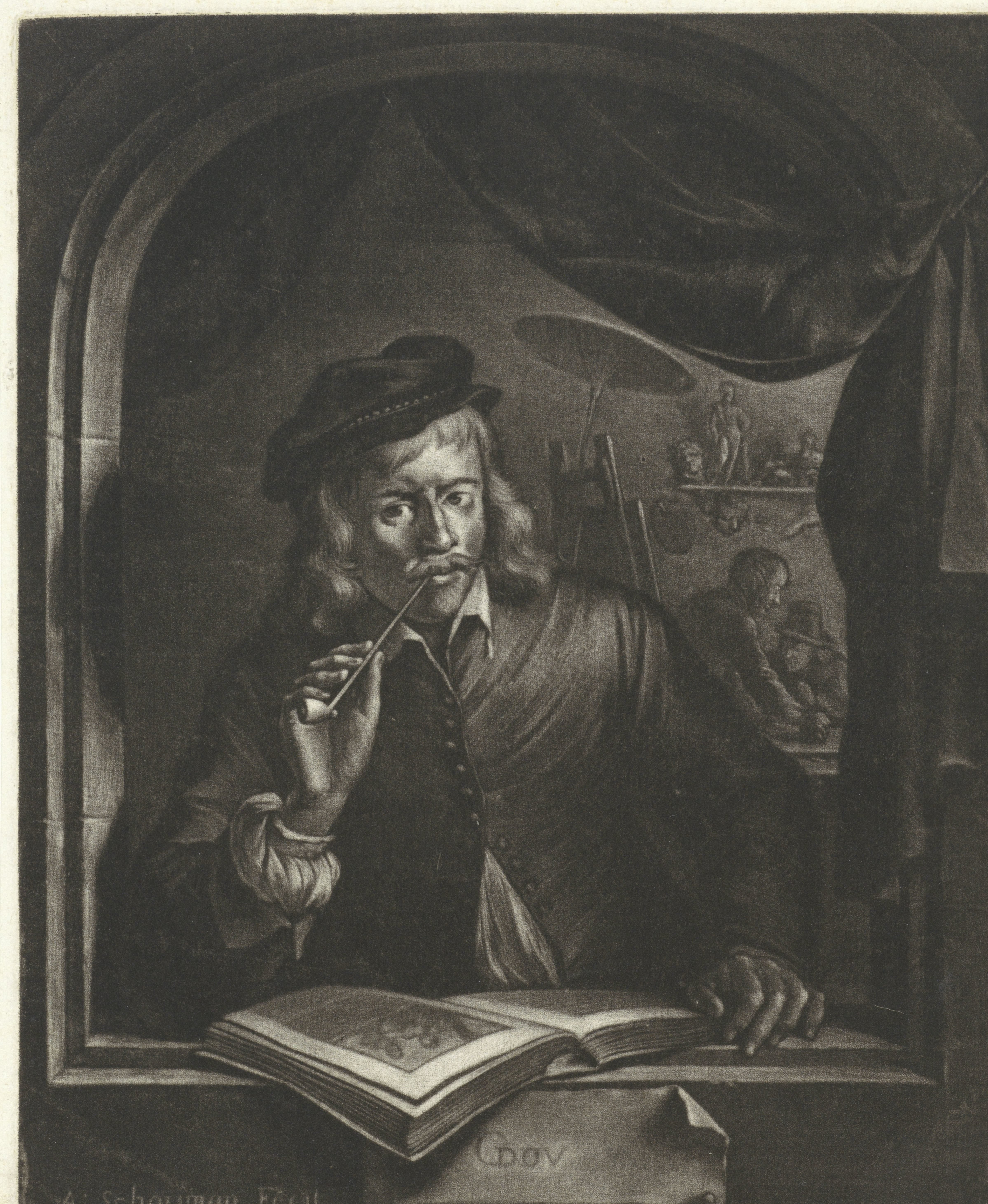 Zelfportret van Gerard Dou