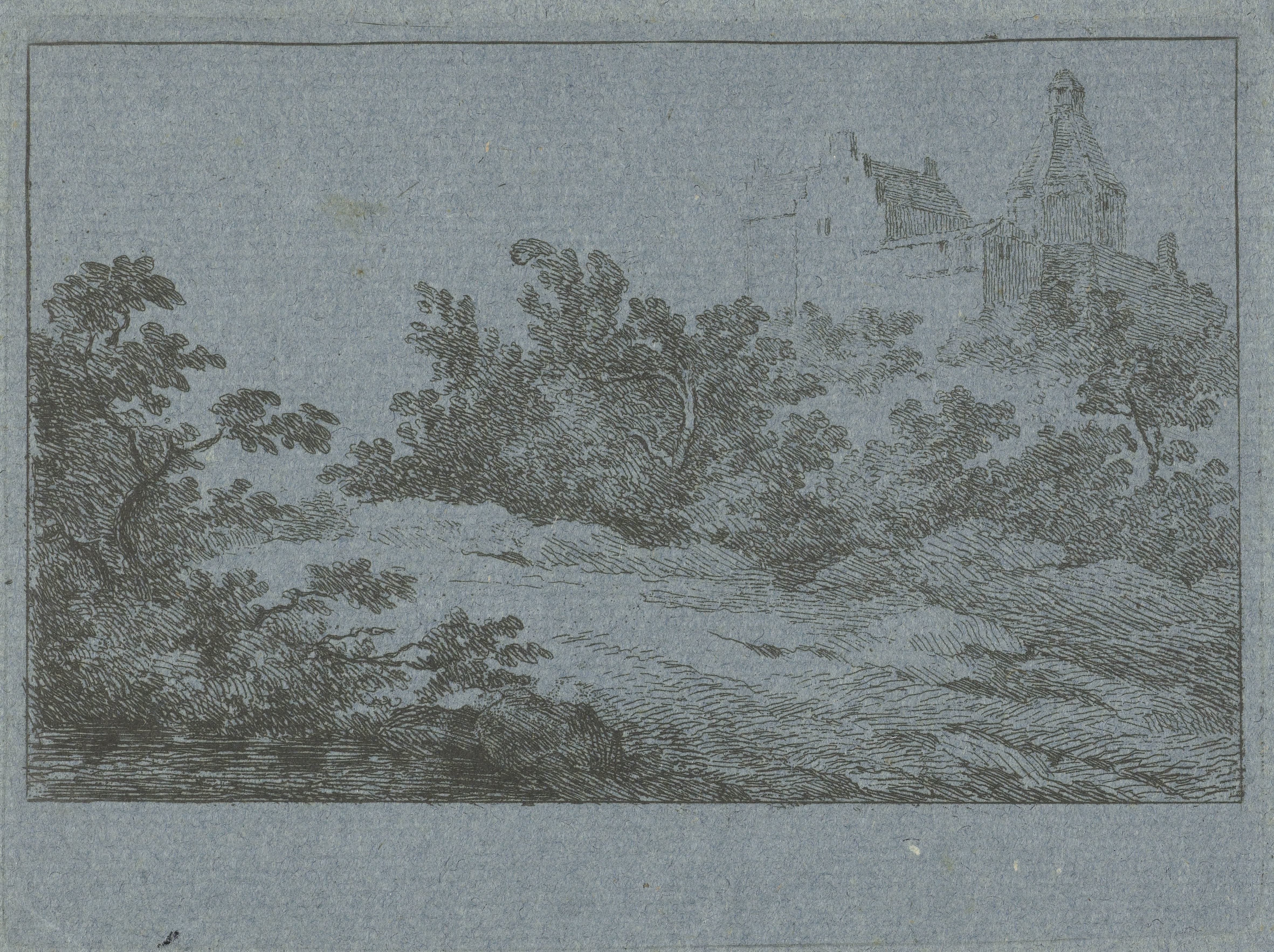 Landschap met kasteel