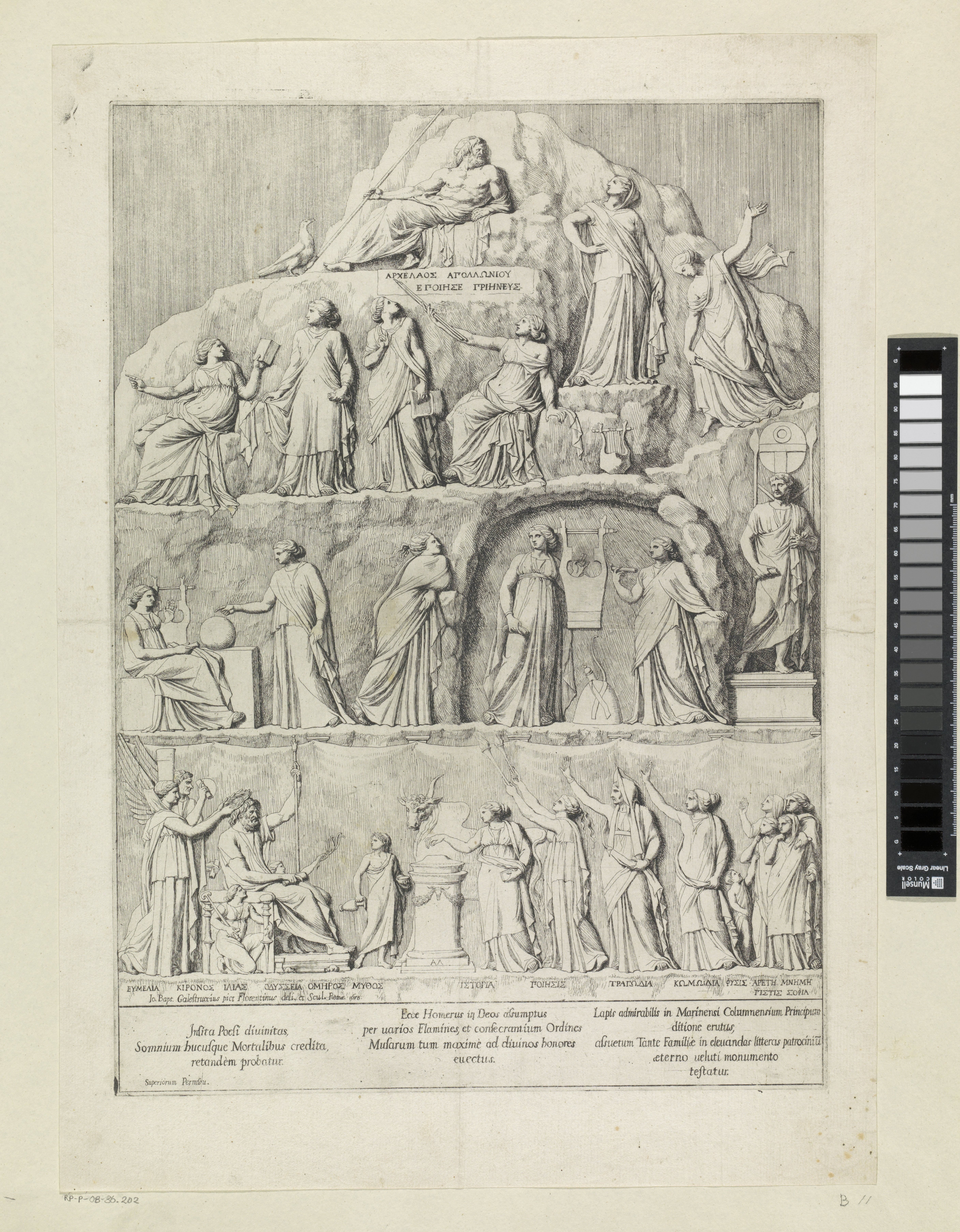 De apotheose van Homerus