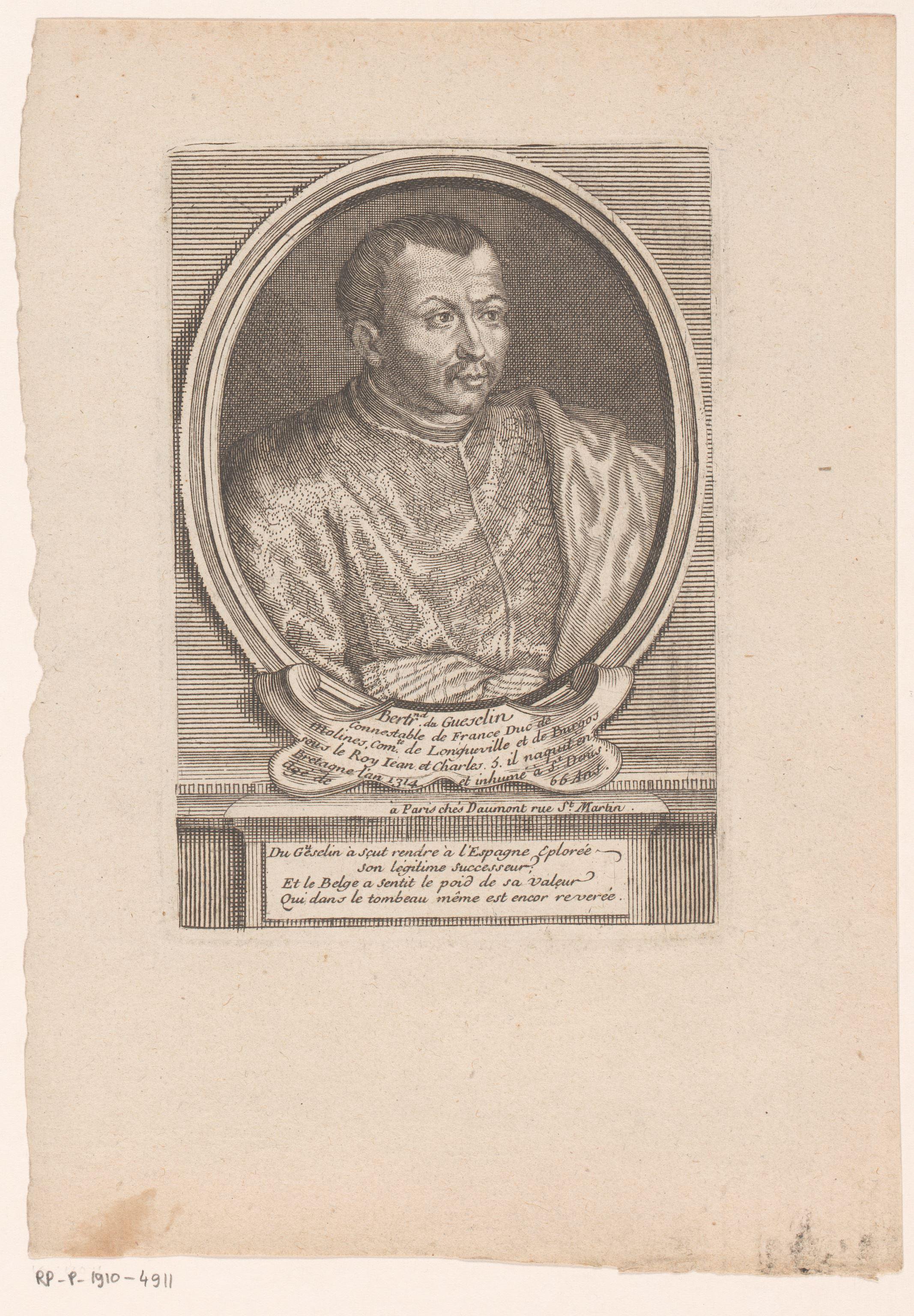 Portret van Bertrand du Guesclin