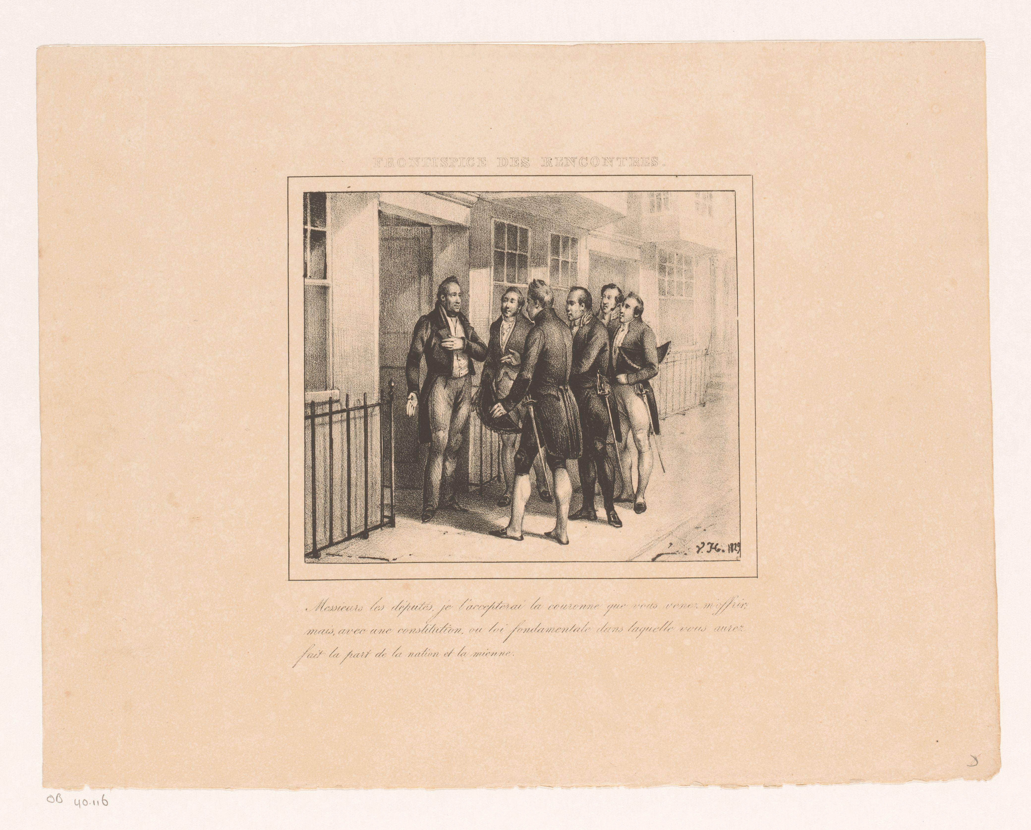 Willem I accepteert op verzoek de Nederlandse kroon, 1829