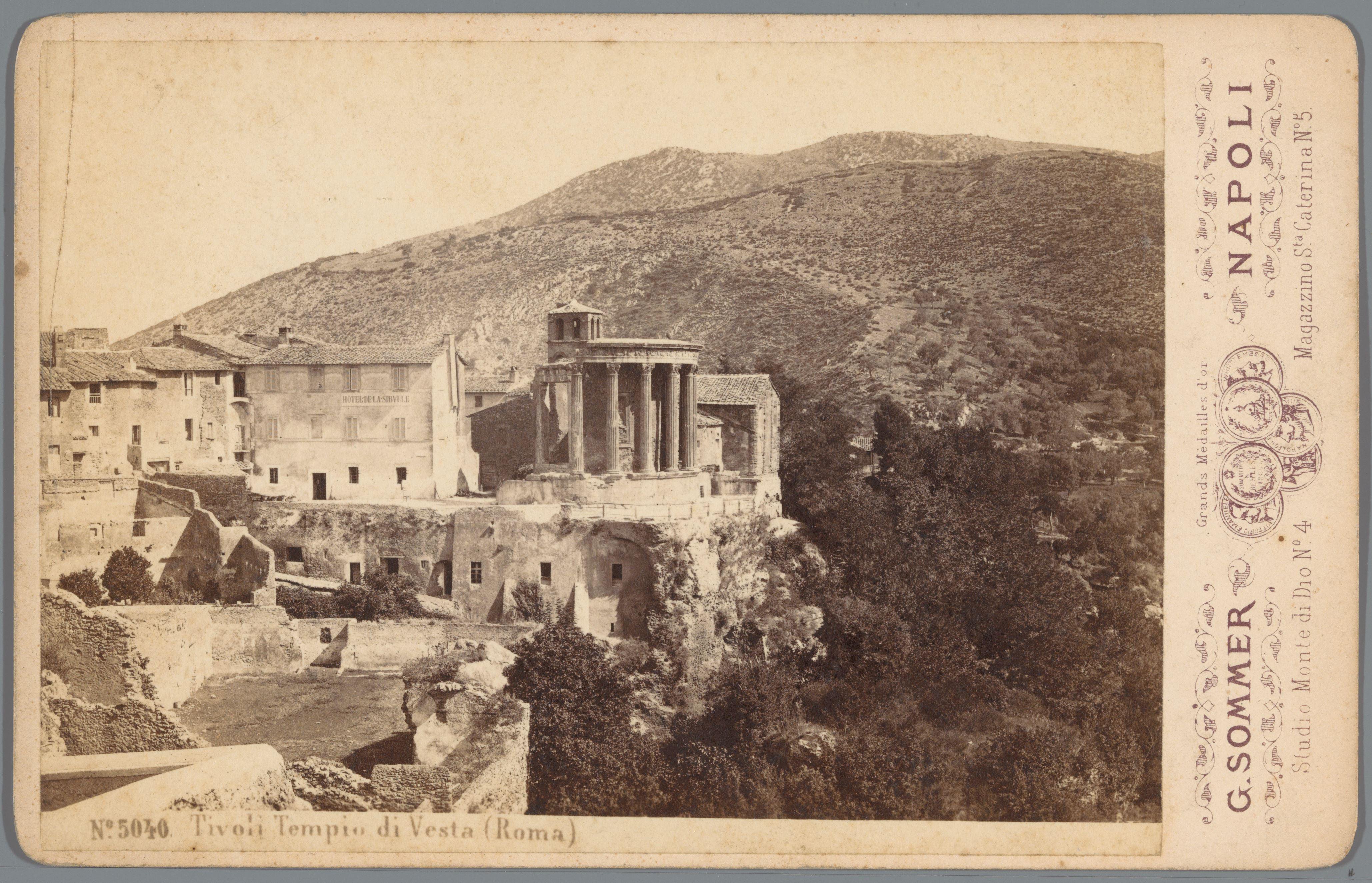 Gezicht op de Tempel van Vesta in Tivoli