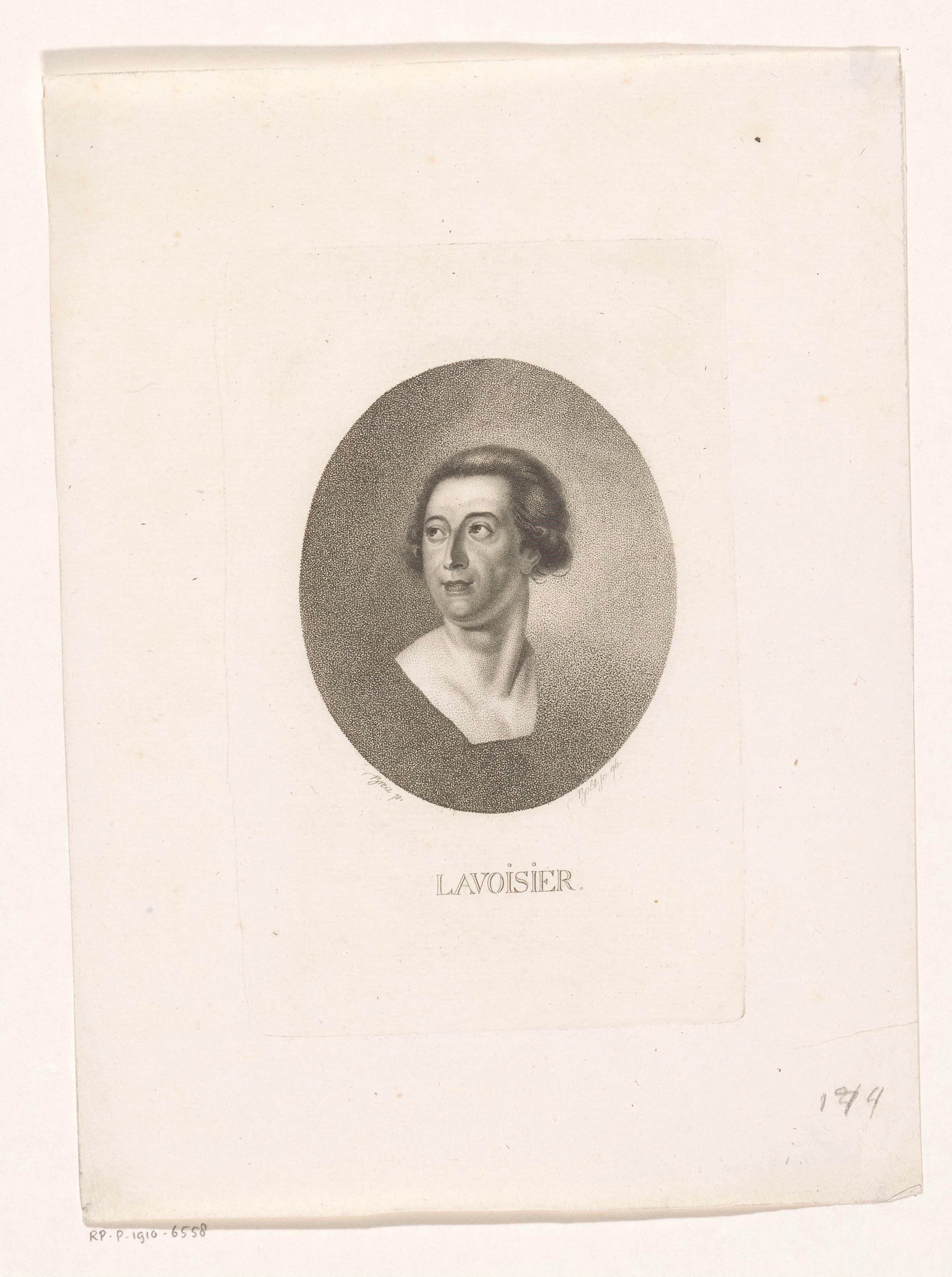 Portret van Antoine Laurent Lavoisier
