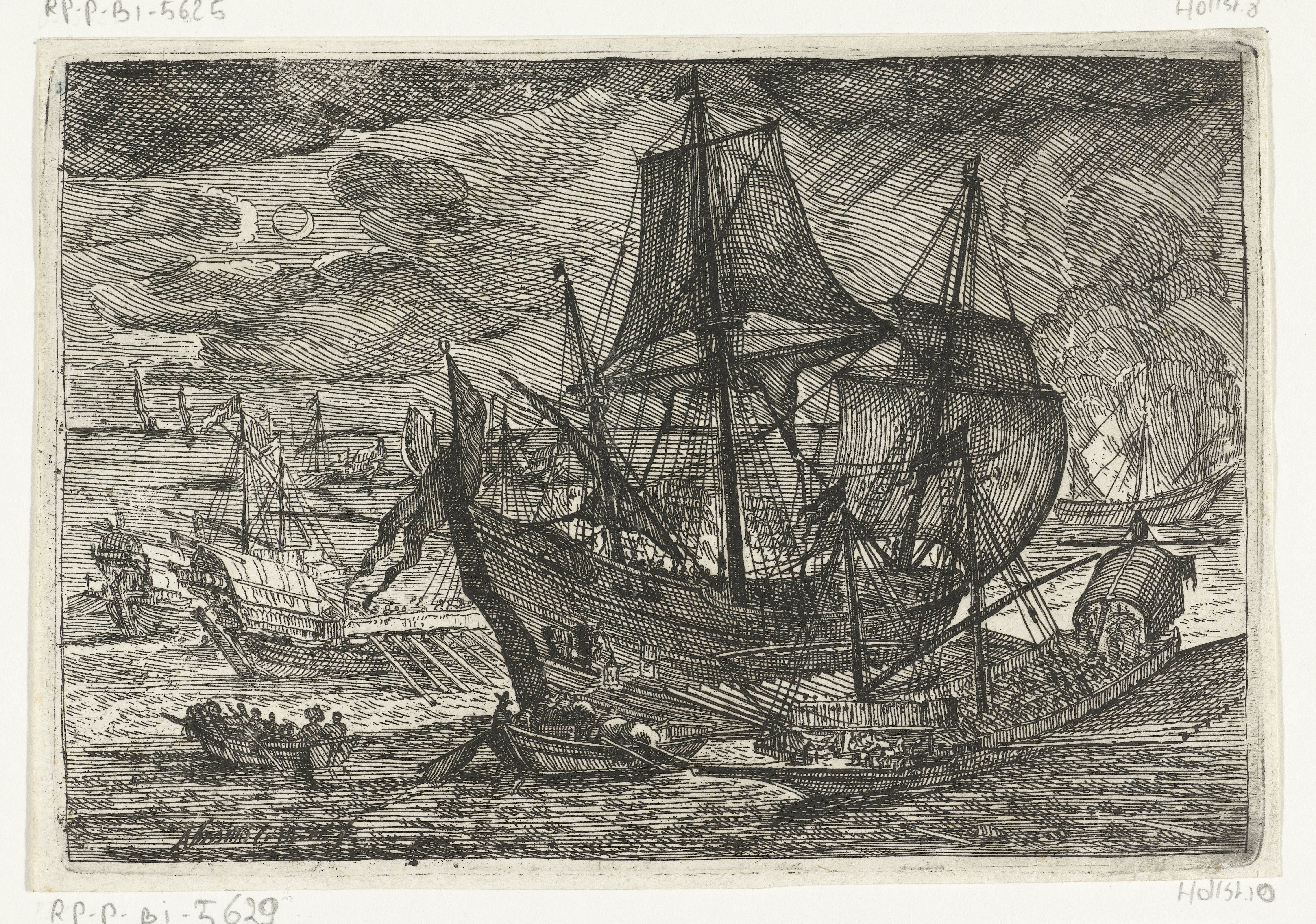 Galeien op zee