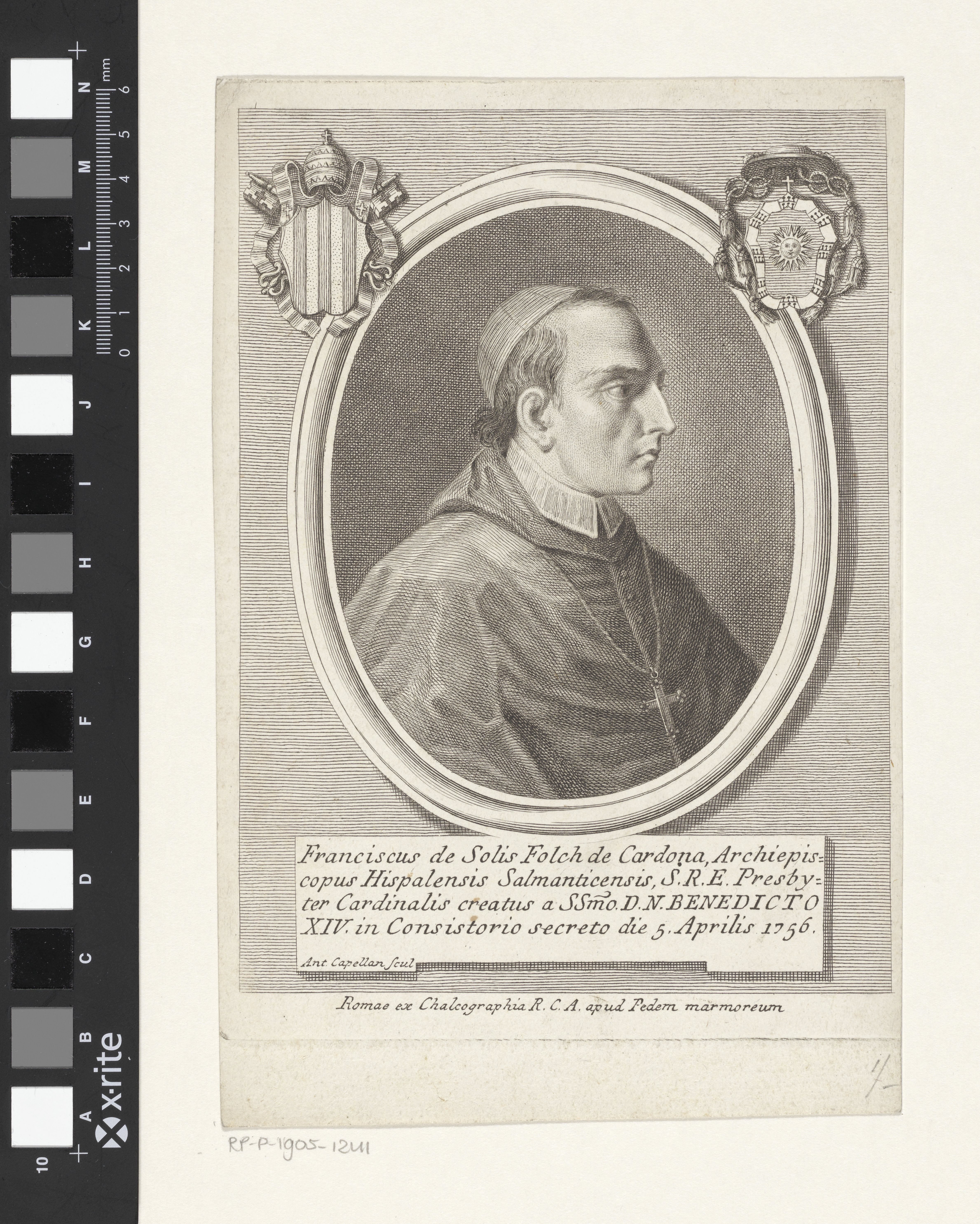 Portret van kardinaal Francisco de Solís Folch de Cardona