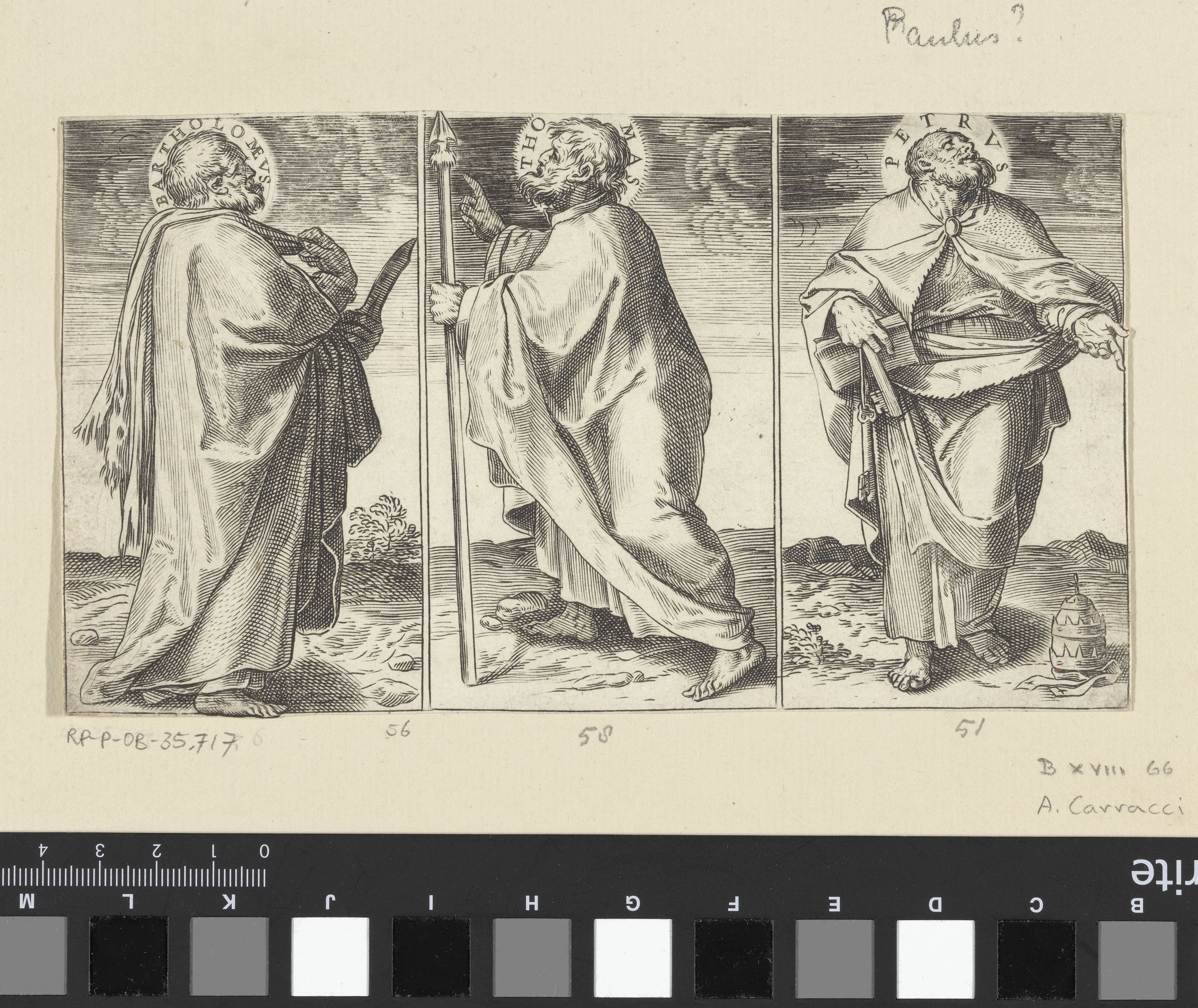 Bartolomeüs, Tomas en Petrus