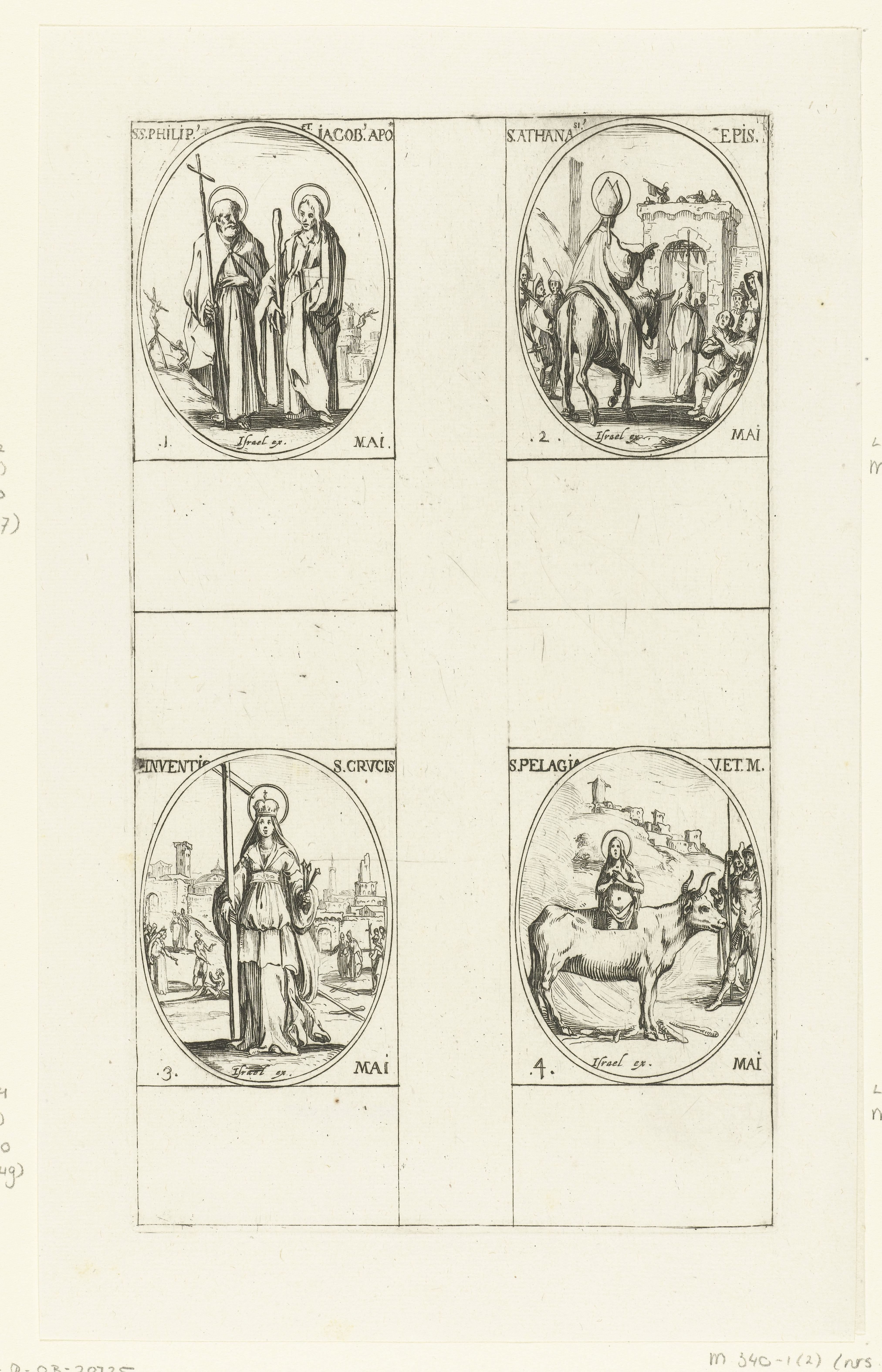 Heilige Filippus en Heilige Jakobus de Mindere, Heilige Athanasius de Grote, Kruisvinding, Heilige Pelagia van Tarsus (1-4 mei)