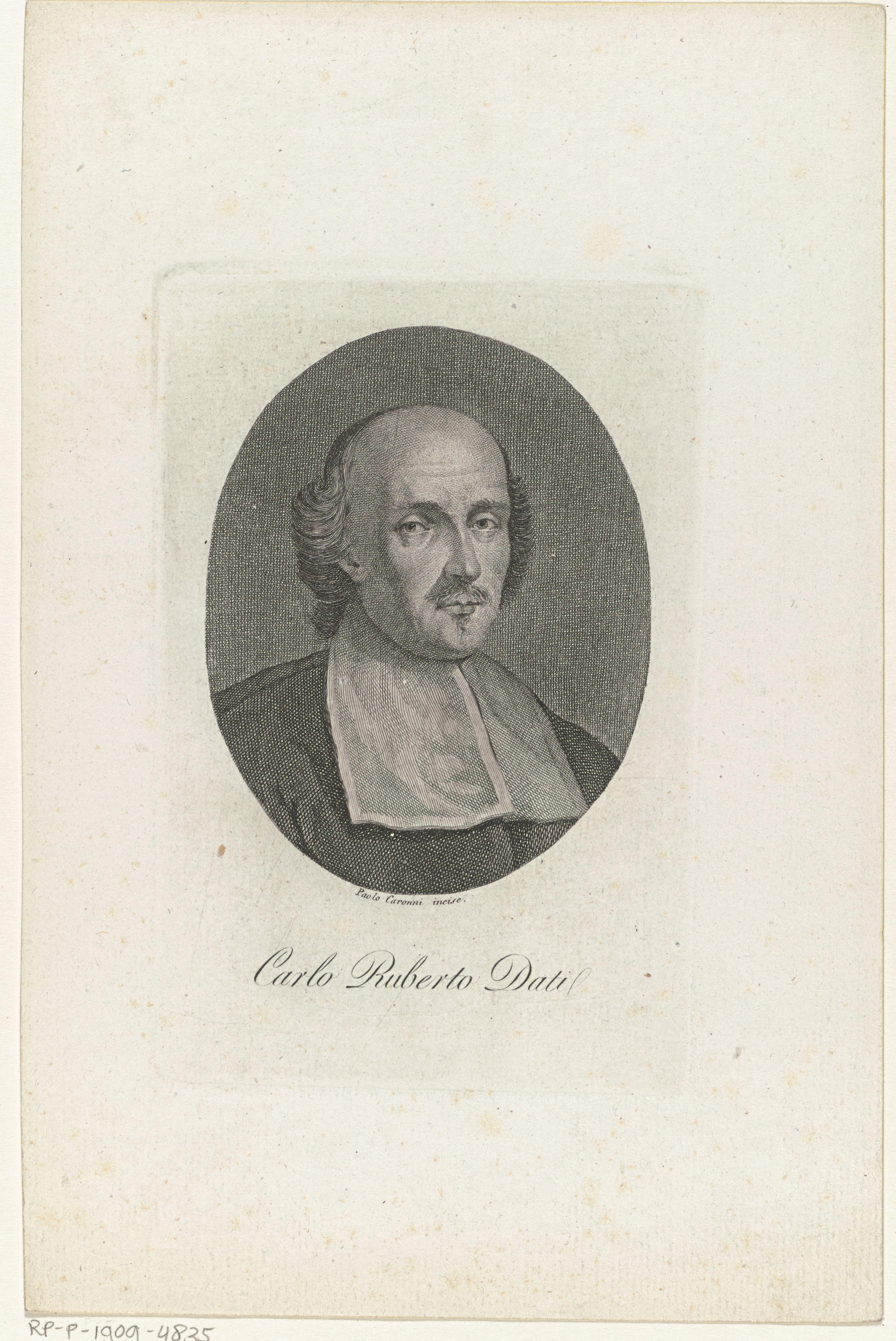 Portret van Carlo Roberto Dati