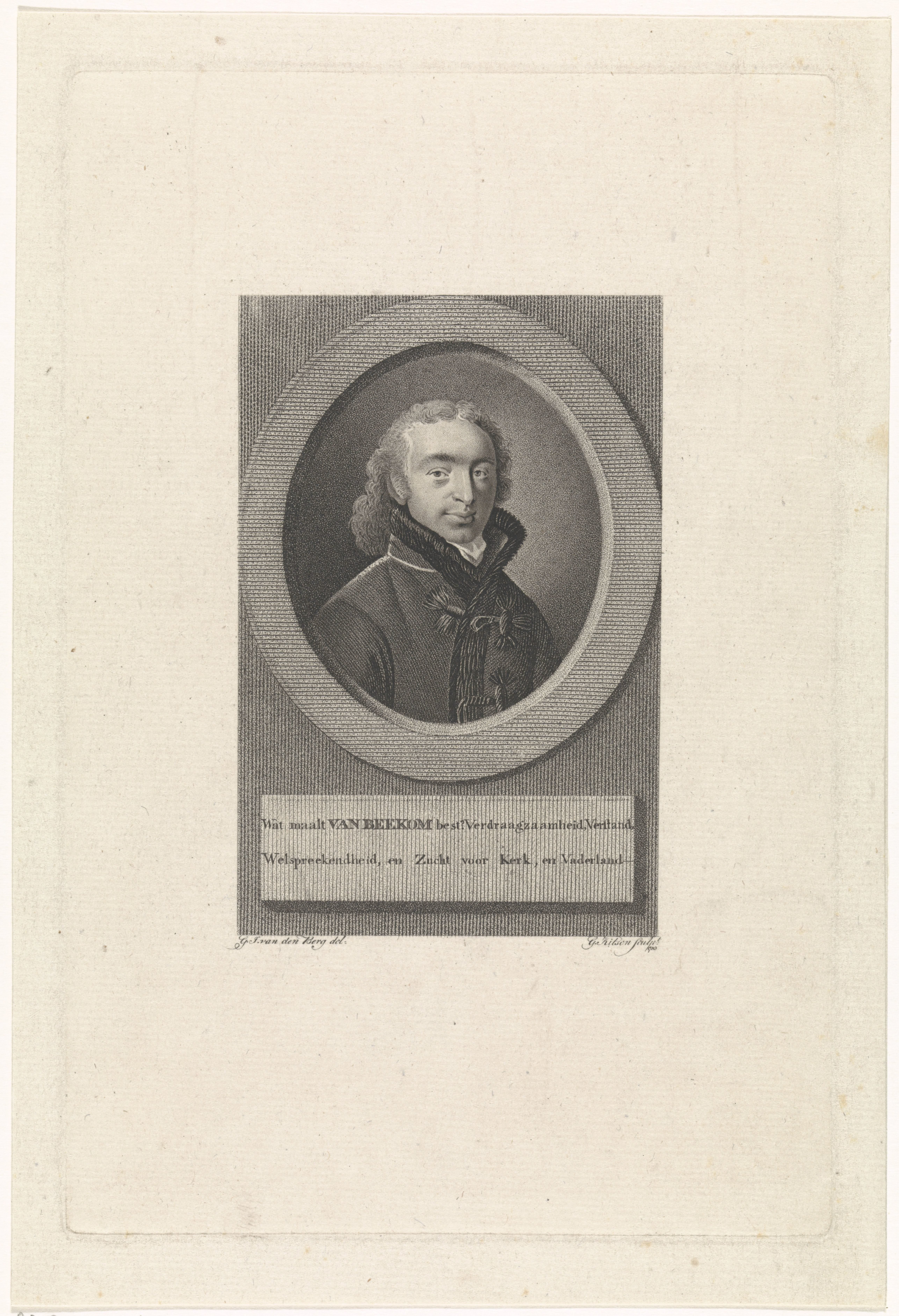 Portret van Van Beekom