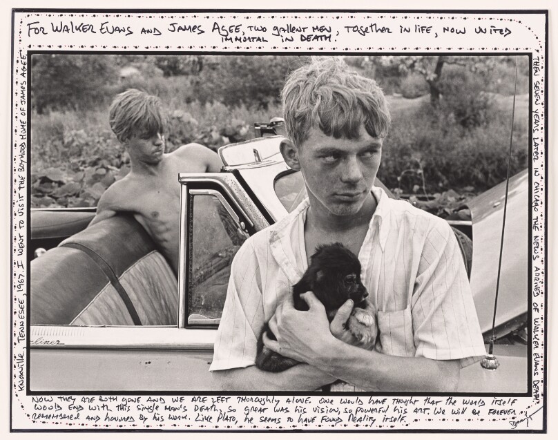 For Walker Evans and James Agee, Knoxville, Tennessee