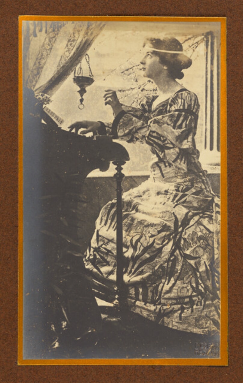 [Woman at piano]