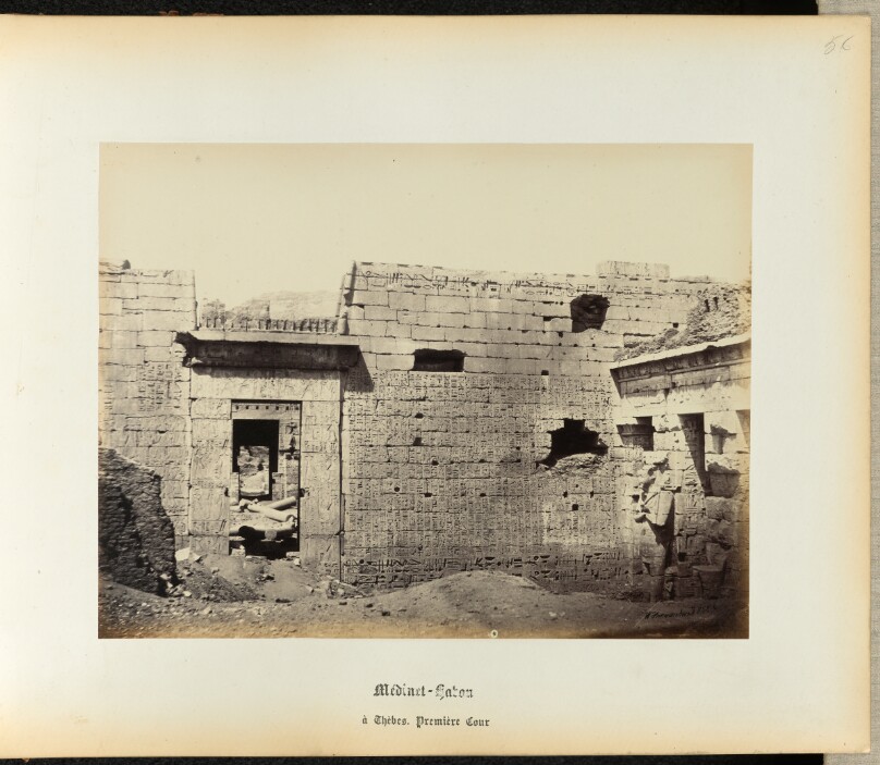 [Medinet Habu, first court]