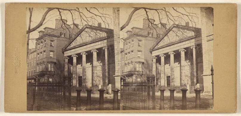 [Unidentified building with tall columns, Boston, Massachusetts]