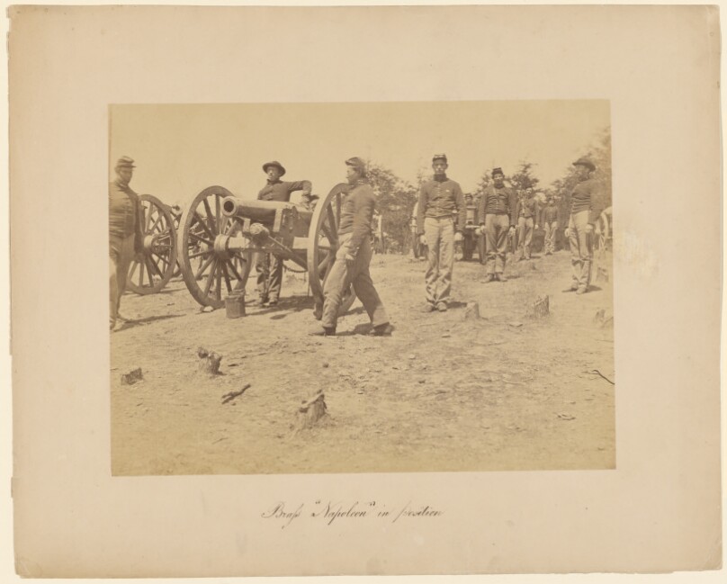 Brass "Napoleon" in position.