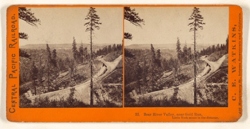 Bear River Valley, near Gold Run, Little York mines in the distance.