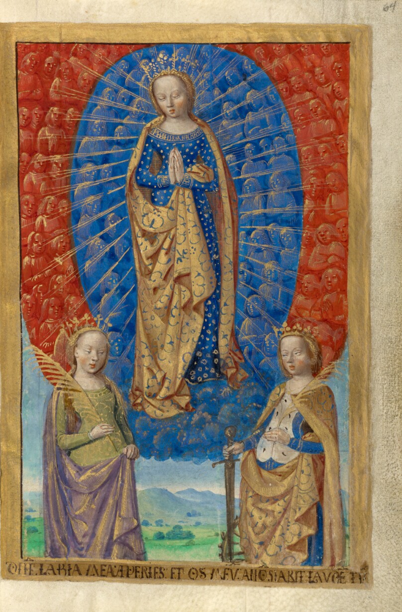 The Virgin in a Cloud of Angels, with Saints Barbara and Catherine