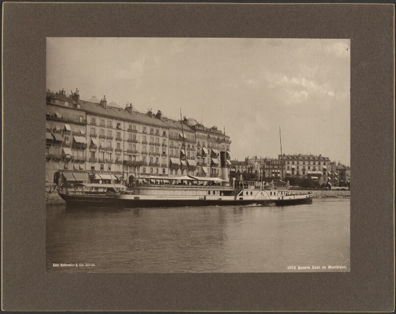 Geneve, Quai du Mont-Blanc