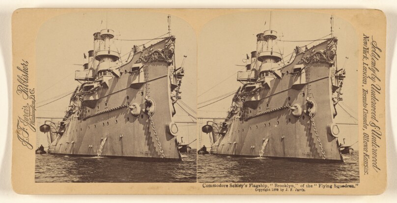 Commodore Schley's Flagship, "Brooklyn," of the "Flying Squadron," U.S.N.