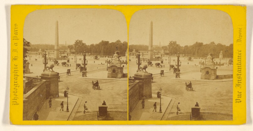 Vue Instantanee de Paris. Place de la Concorde.