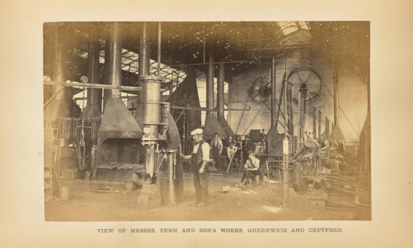 Messrs. Penn and Son's Works, Greenwich and Deptford: The Smiths' Shop