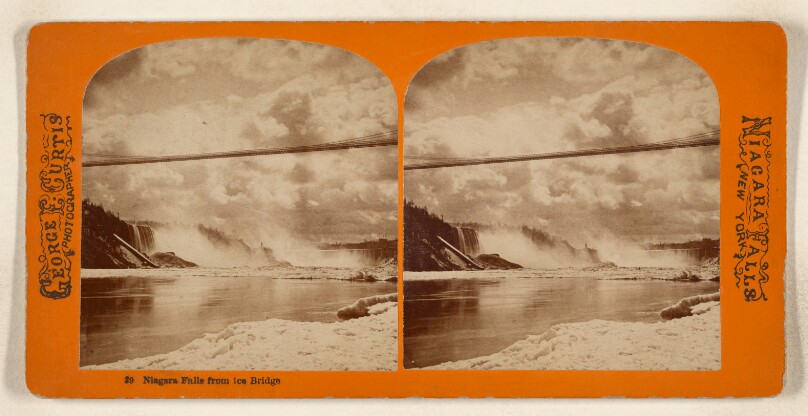 Niagara Falls from Ice Bridge. [Niagara Falls]