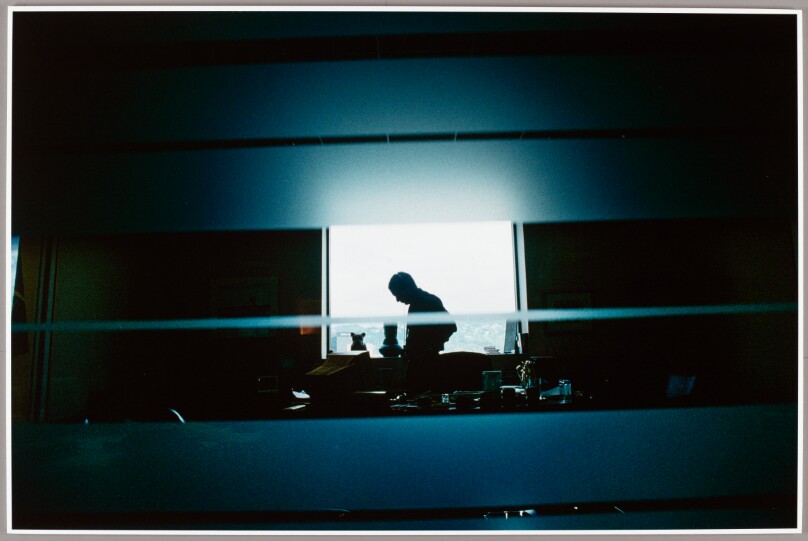 Jeremy Zimmer, cofounder and CEO of the United Talent Agency, in his office in Beverly Hills, California, 1996.