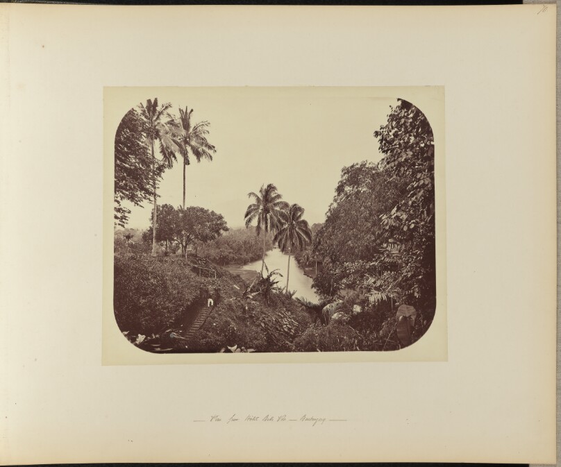 View from Hôtel Belle Vue. Buitenzorg