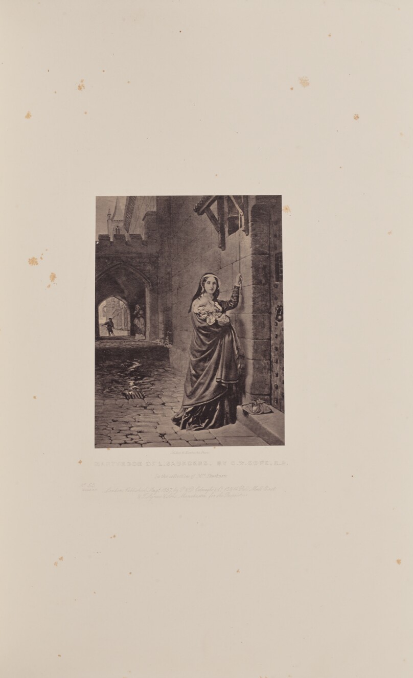 Martyrdom of L. Saunders, by C.W. Cope, R.A.