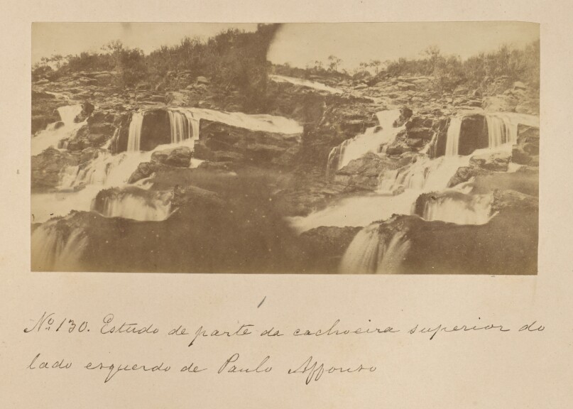 Estudo de parte da cachoeira superior do lado esquerdo de Paulo Affonso