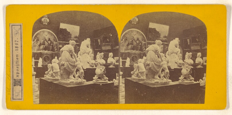 [Rue de Belgique, Groupe de Statues, Exposition, 1867]