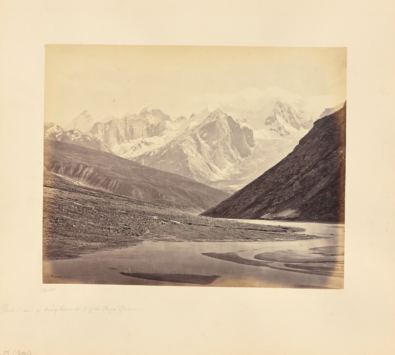 Distant View of the Snowy Summits South of the Shigri Glacier