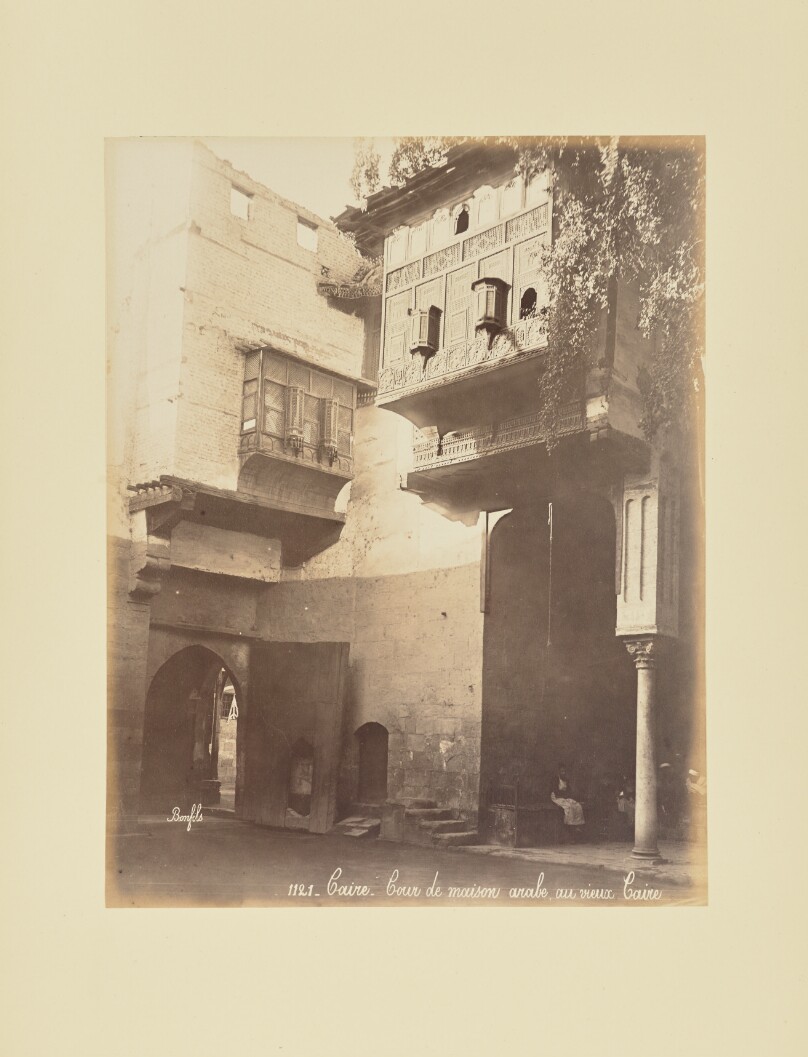 Caire - Cour de maison arabe, au vieux Caire