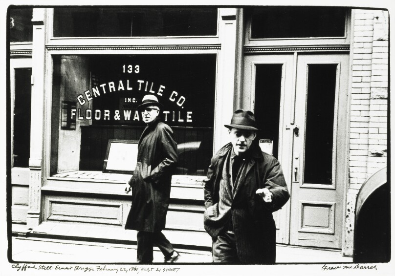 Clyfford Still and Ernest Briggs on West 21 St.