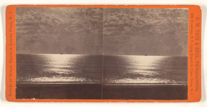[Ocean view at Orange Grove or Ashbury Park, New Jersey]