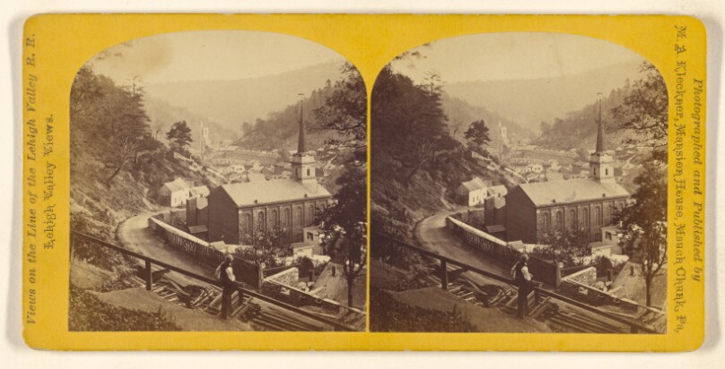 Mauch Chunk from foot of Mount Pisgah. [Mauch Chunk, Penna.]