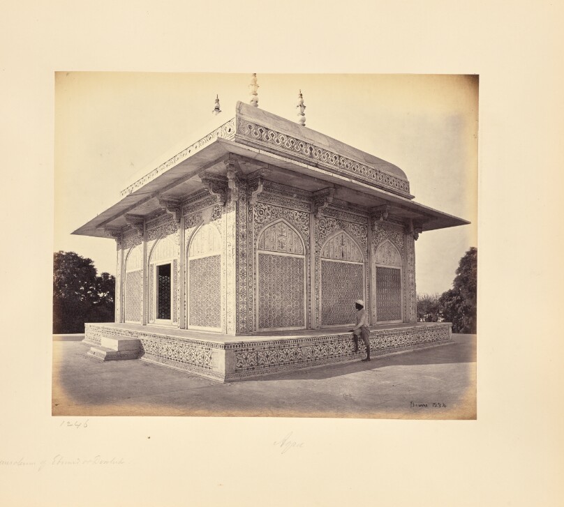 Agra; The Mausoleum of Prince Etmad-Dowlah, the Marble Cupola
