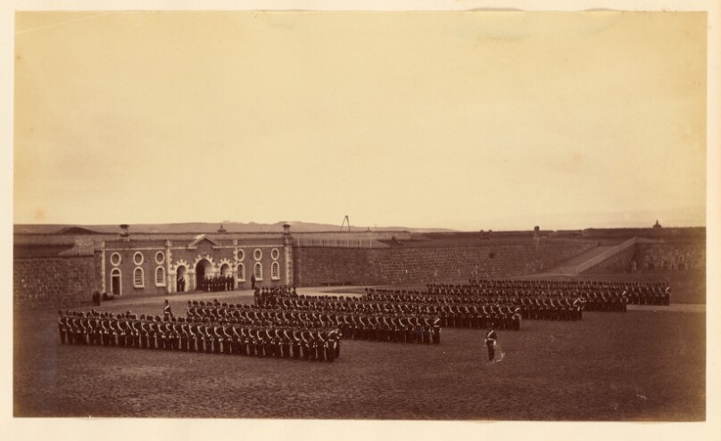 [Fifeshire Militia in formation]