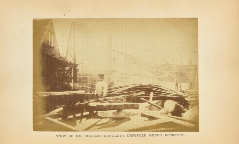 Mr. Charles Lungley's Deptford-green Dockyard: Interior View