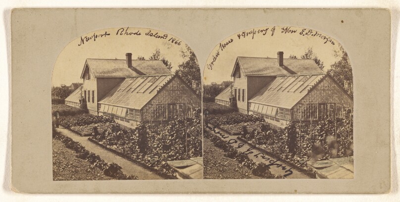 [Greenhouse & Grapery of Hon. E.D. Morgan, Newport, R.I.]