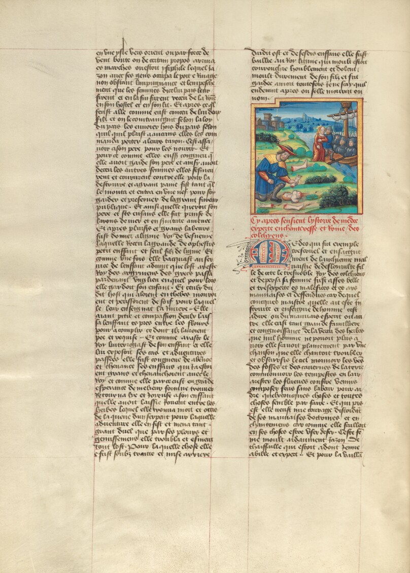 Medea Fleeing with Jason, and Aeetes Discovering the Body of Absyrtus