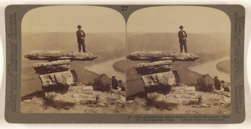 Confederate signal station. Lookout Mountain (view N.) Chattanooga, Tenn.