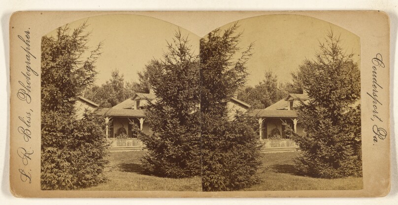 [View of house and trees at Coudersport, Pa.]