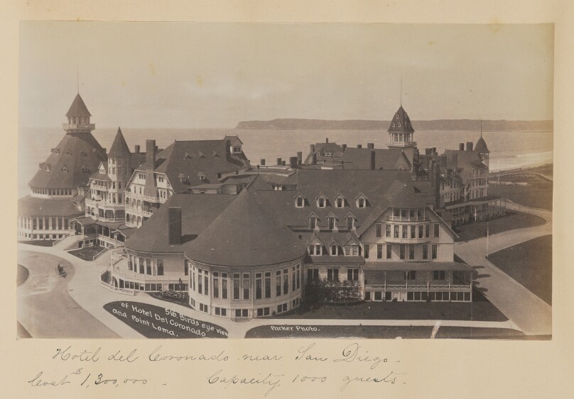 Bird's Eye View of Hotel del Coronado and Point Loma